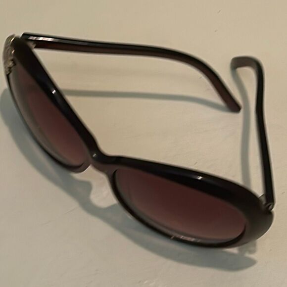 Yves Saint Laurent Paris Oversized Sunglasses Round 6136 Brownish Red Metallic main image 4